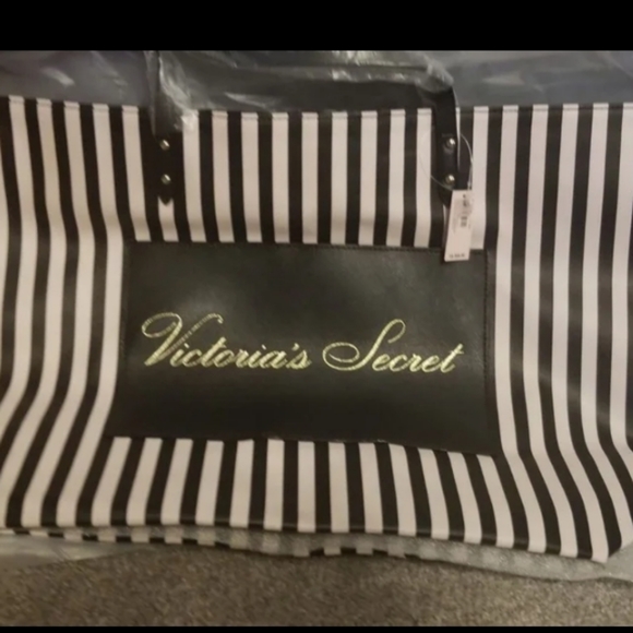 Victoria's Secret Handbags - NWT! Victoria's Secret Stripe Tote